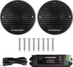 STUDIOFINIX 3" Marine Bluetooth-k&otilde;lar paadi, mootorratta, mullivanni, SPA jaoks - 140W veekindel (must)