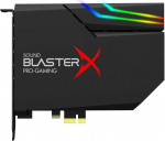 Creative Sound BlasterX AE-5 Plus SABRE32 k&otilde;rge resolutsiooniga PCI-e m&auml;nguheli kaart ja DAC 32-bit/384KHz, Dolby Digital ja DTS kuni 122dB m&uuml;rasuhtega, RGB Aurora valguss&uuml;steemiga.