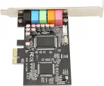 PCIE 5. helikaart - 6-kanaliline Surround heli taasesitus ja sisemine 24-bit 48kHz helikaart arvutile, Kvaliteetsed arvutitarvikud, PCI Express pistik&uuml;hendus