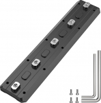 EVUMO ML180 MLOK Arca Swiss kiirkinnitusplaat, MLOK Arca Rail t&uuml;&uuml;pi kiirkinnitusplaat, 180 mm MLOK Arca Rail, &uuml;hildub Arca Swiss & RRS Dovetail kiirkinnitusplaadiga, statiiviga, kuulipeadega
