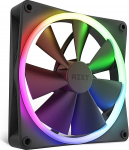 NZXT F140 RGB Fans - RF-R14SF-B1 - Advanced RGB Lighting Adjustment - Whisper Quiet Cooling - Single (RGB Fan and Controller Required & Not Included) - 140 mm Fan - Black