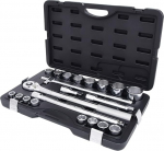 KS Tools 911.0721 CLASSIC Socket Set, 21 Pieces, 3/4-Inch