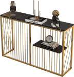 Axdwfd Kitchen Tables Marble Console Table, Living Room Metal Sofa Table, Narrow Table, Wall Table, Console Cabinet, Optional Colors Tablet Holder (Color : A)