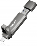Vansuny USB-C m&auml;lupulk 512 GB kuni 1000 MB/s v&auml;lise SSD Dual USB Stick USB-C + USB A m&auml;lupulk 512 GB iPhone 15/16, mobiiltelefon, Android telefon, s&uuml;learvuti, tahvelarvuti, Mac, tahkisarvuti, tahkisarvuti