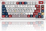 MageGee AIR75 traadita mehaaniline klaviatuur QWERTZ, 75% Seal Hot-Swap RGB Gaming Keyboard, BT/2.4G/USB-C Creamy TKL klaviatuur 5-kihilise polstriga, PBT klahvikatted Win/Mac (Panda)