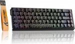 ATTACK SHARK X68MAX HE Rapid Trigger Wired Gaming Keyboard, valmistatud alumiiniumist, 0,005 mm RT t&auml;psus, Hall Effect Magnetic Switch, reguleeritav k&auml;ivitamine, 8000Hz, 0,08 ms latentsus, RGB (mustad kontuurid)