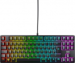 CHERRY XTRFY K4V2 TKL juhtmega m&auml;nguklaviatuur ilma numbriklahvistikata, UK paigutus (QWERTY), kohandatav RGB valgustus, mehaanilised MX2A RED l&uuml;litid, mustad