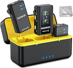 NEEWER CM28 PRO traadita Lavalier mikrofon + laadimiskohver ja puhastuslapp, m&uuml;rasummutus 9-tunnine salvestamine Mini Lapel mikrofon, mis &uuml;hildub iPhone iPad USB C Android kaamera PC s&uuml;learvutiga