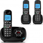 Alcatel XL595 Voice Trio schnurloses Gro&szlig;tastentelefon mit DREI Mobilteilen und Anrufbeantworter extra gro&szlig;es Festnetztelefon f&uuml;r zuhause mit Anrufschutz