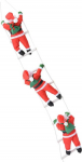 Beavorty Climbing Santa Claus 3 nukku Santa Claus Climbing on Ladder Ornament j&otilde;ulukaunistuseks Riputades Santa Claus Doll for Christmas Tree Fireplace