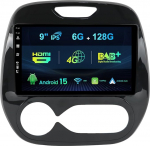 Eingebaut DAB+ 9 Zoll IPS 2 Din Autoradio Android 15 F&uuml;r Renault Kaptur Captur 2016-2019- Eingebaut Carplay/Android Auto/DSP -6G+128G - Kamera+ MIC - Lenkradsteuerung RDS WiFi BT 360-Kamera