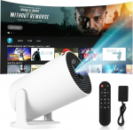 Miniprojektor 4K projektor Kodukino videoprojektor 170 ANSI luumenit Kaasaskantav projektor Wifi6/BT5.0 180&deg; p&ouml;&ouml;ratav ja automaatne keystone'i korrektsioon koos Android 11