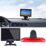 HD &ouml;ise n&auml;gemise tagurduskaamera 3. piduritulede piduritulede tagurduss&uuml;steem + 7-tolline LCD TFT monitor Fiat Ducato 244 bussikastile / Peugeot Boxer / Citroen Jumper 2002-2006 relee 2002-2006