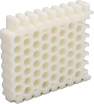 Kaablite korraldaja, pakendamisvahend, v&otilde;rgukaablite korraldaja, mitmek&uuml;lgne, ruumi s&auml;&auml;stev, 9 mm auk fiiberoptilisele kaablile CAT7 jaoks (6 x 8 auku)