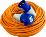 Crusader 25m Heavy Duty 240V 16A Camping Caravan High Visibility Extension Lead - Orange Power Supply - Perfect for Motorhome