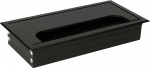 KOTARBAU&reg; Alumiiniumist kaabli l&auml;biviik 160 x 80 mm m&ouml;&ouml;blile Must kaablikarp Kaabli l&auml;bip&auml;&auml;s ruudukujuline anodeeritud