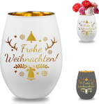 J&otilde;ulukingitused naistele, latern graveeringuga Merry Christmas, teeklaasid, j&otilde;ulukaunistus, siseruumide laua aknalaud, isikup&auml;rastatud salajane j&otilde;uluvana kingitus naistele, emale, t&auml;dile, s&otilde;brannale