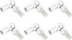 Kozelo 6 Pieces Angle Ball Joint - [M10 x 1.5 Right Female Thread, M10 x 1.5 Right Male Thread] Gas Spring Angle Joint Fitting for Automotive, Hinged Door, Cabinet