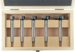 ENT 5-Piece HW Forstner Bit Set for Professionals - PTFE - Diameter 15 / 20 / 25 / 30 / 35 mm - Shaft Diameter 10mm