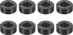 sourcing map 8 Pieces One Piece Clamp Collar with 7/8" Bore, One Piece Clamp Collar, 15/16" OD, 3/8" Thickness, Black Oxide Steel Set, Screw Lock Collar Clamp