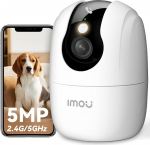 Imou 3K j&auml;lgimiskaamera WiFi kaamera j&auml;lgimine siseruumides 2.4GHz/5GHz WiFi 360 &deg; lemmikloomade beebimonitorile koos AI isiku tuvastamise, automaatse j&auml;lgimise, &ouml;ise n&auml;gemise, kahesuunalise heli, sireeniga