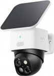 eufy Security SoloCam S340 Dual Cameras Solar Security Camera Outdoor Wireless, 3K koduvalvekaamera, 360&deg; j&auml;lgimine, ei ole pimedaid kohti, 2,4 GHz WiFi, HomeBase 3 &uuml;hilduv (uuenenud)