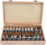 Yunseity 20-teiliges Hartmetall-Holzfr&auml;ser-Bit-Set mit Standardschaft f&uuml;r Stabilit&auml;t, Nut- und Feder-Bit-Sammlung f&uuml;r Vielseitige Anwendung, Praktisch f&uuml;r die Holzverarbeitung (1/4 Zoll Schaft)