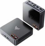 NiPoGi Mini PC 12 GB RAM 256 GB ROM AM21 Mini PC &alpha; MG D Ryzen 7 8745HS (8C/16T, kuni 4,9GHz), 32GB DDR5 5600MHz (2 x 16GB), 1TB NVMe SSD (kuni 4TB), 4K Quad Display (HDMI 2.1/DP 1.4/USB4)