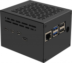 Geekworm X1205-C1 metallist korpus Raspberry Pi 5 ja X1205 UPS ja aktiivne jahuti ning X1001/X1003/X1004/X1015/M901/X1000 PCIe Top jaoks