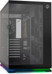 NOX Xtreme Products Hummer Galaxy - arvutikapp, raamita karastatud klaas, 4 x 120 mm PWM ventilaatorit, ruumi 10 ventilaatorile, USB-C ja USB 3.0, ARGB Hub Controller, ATX/M-ATX/ITX, must