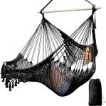 Chihee rippuv tool K&auml;sitsi valmistatud puuvillasest k&ouml;iest kootud iste pehme ketratud suur veniv v&otilde;rkkiik, kokkupandav vastupidav metallist laiali riba, elegantne Tassel Indoor Outdoor
