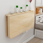 WBWAPA v&auml;ike kokkupandav laud, t&auml;ispuidust, seinale paigaldatav, vastupidav kokkupandav laud, pikkus 40-120 cm, ruumi s&auml;&auml;stev ripplaud koos kokkupandava lehega &otilde;ppet&ouml;&ouml;ks, magamistuppa, k&ouml;&ouml;ki v&otilde;i r&otilde;dule.