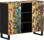 vidaXL k&uuml;ljepaneel 2 uksega 90 x 33 x 75 cm vanast puidust massiivist