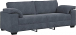 vidaXL 3-kohaline diivan tumehall 178cm Velvet diivan Kolmekohaline diivan Velvet Modular