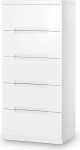 Julian Bowen Manhattan High Gloss 5-sahtline kitsas kirst, puit, valge