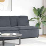 Homgoday Modulaarne keskmine diivan tumehall, samet, metallist raam, mugavus ja disain Model4104430