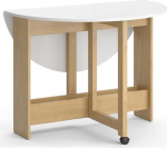 Vicco Rondo s&ouml;&ouml;gilaud Goldkraft Tamm / Valge 100 x 100 cm Kokkupandav ratastega ja v&auml;ljat&otilde;mmatava funktsiooniga, mis v&otilde;imaldab paindlikke lauakoguseid.