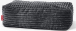 Lounge Pug suur jalahoob pouf, mustast Corduroy kangast, Pouf, Pouf Bean Bag Stock, elutuba