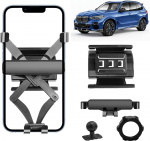 TTCR-II &uuml;hildub mobiiltelefoni hoidjaga BMW X5 G05/X6 G06/X7 G07 2023 2024 2025 2026, X5 G05 nutitelefoni mobiiltelefoni hoidja 360&deg; p&ouml;&ouml;ratav reguleeritav X6 G06 ventilatsiooniv&otilde;re hoidja X7 G07