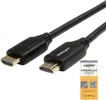 StarTech. com 1 m Premium sertifitseeritud HDMI 2.0 kaabel Ethernetiga - Kiire Ultra HD 4K 60Hz HDMI &uuml;henduskaabel HDR10 - HDMI kaabel (mees/mees) - UHD monitoridele/televisioonidele/ekraanidele (HDMM1MP)