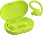 JLab Go Air Sport, juhtmevabad k&otilde;rvaklapid, Bluetooth k&otilde;rvaklapid, spordiklapid, 32+ tundi, USB laadimiskohver, 3 EQ heli, t&otilde;elised juhtmevabad k&otilde;rvaklapid j&otilde;usaali, jooksmise jaoks, kollane