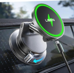 LISEN auto mobiiltelefoni hoidik koos laadimisfunktsiooniga - [Qi2.2 & 25W] Magsafe autohoidik koos vaakumiga iminapaga Snapmount mobiiltelefoni hoidik auto Magsafe iPhone 17 Pro Max Air 16-12 seeria jaoks