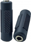 Stereo Audio Klinken Kupplung Adapter 3,5mm AUX weiblich/weiblich f&uuml;r Audio Kabel Schwarz 2 St&uuml;ck