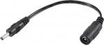 hankekaart Spitzen-Adapter, Konverter, 5,5 x 2,1 mm auf 3,5 x 1,35 mm, 15 cm Gleichstrom-Stromanschluss.