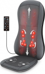 COMFIER Massagesitzauflage mit W&auml;rme, 2D/3D Shiatsu Massageauflage f&uuml;r Schulter und R&uuml;cken, R&uuml;ckenmassagematte mit W&auml;rmefunktion und Vibrationsfunktion,Geschenke f&uuml;r M&auml;nner/Frauen/Mama/Papa
