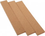 HOOTNEE Pack of 3 Cork Strips Heavy Connectors Retractable Clip Lanyard Tassel Badge Cork Panels Wall Decoration Cork Self-Adhesive Cork Board Wall Organiser for Office Coffee