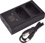 DSTE Dual USB-laadija LCD-ekraaniga DMW-BLJ31 DMW-BLJ31e ja Panasonic LUMIX S1, LUMIX S1R, LUMIX S1H, DMW-BGS1R jaoks