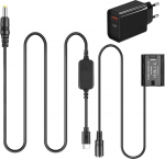 Raeisusp USB kaabel t&uuml;&uuml;p C + Dummy aku NP-W235 CP-W235 DC Coupler + PD adapter USB-C toiteallikas FUJIFILM X-T4 X-H2S GFX50SII GFX100S jaoks