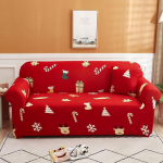 Odot Sofa &Uuml;berzug,Sofabezug Ecksofa,Couch &Uuml;berzug f&uuml;r 1/2/3/4 Sitzer,Stilvolles Weihnachtsthema Sofa &Uuml;berzug,Elastische sofabezug L Form rutschfest Sofaschoner,f&uuml;r Schm&uuml;cken (4-Sitzer,Weihnachten)