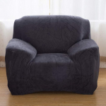 jianyana Stretch Paks samet Slipcovers, 1 t&uuml;kk, diivanikate, elastne diivanikate, libisemisvastane diivanikate, elastne diivanikate, kaitsev diivanikate, m&ouml;&ouml;bli kaitse, 1 koht, hall